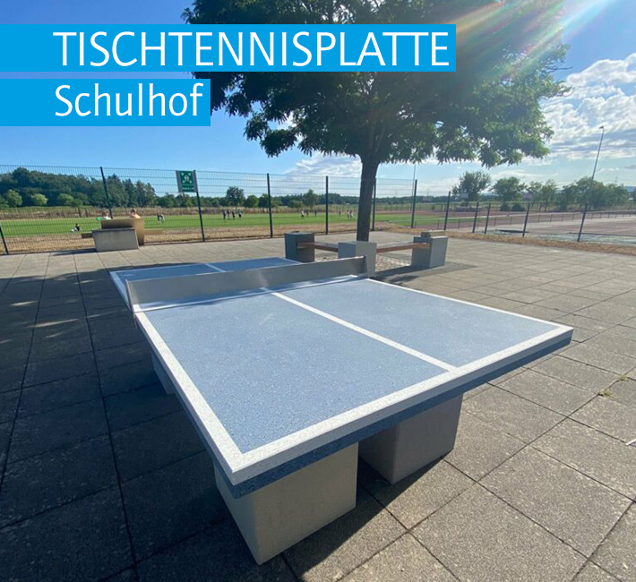 Sonderanfertigung, Tischtennisplatte Schulhof der Maria-Gress-Schule in Iffezheim